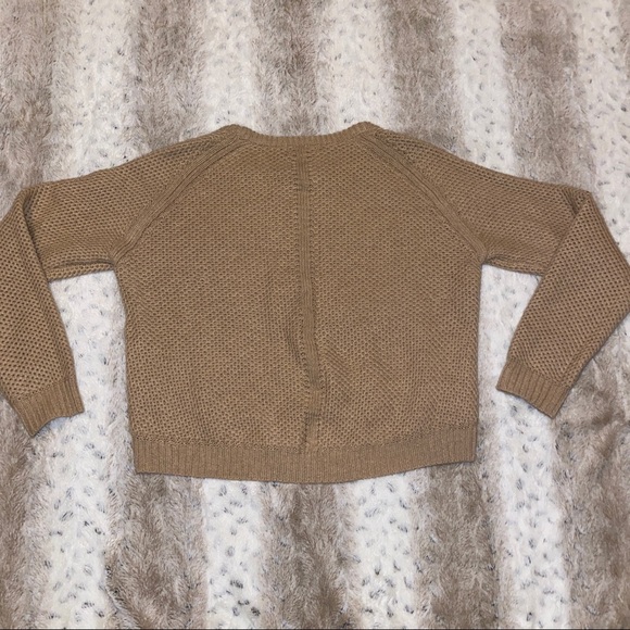 BEDO Taupe Knit Crewneck Sweater Large - Picture 4 of 7